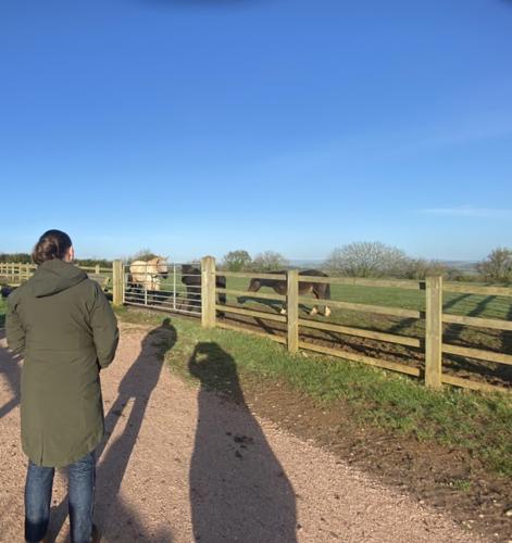 Master's students off site training day