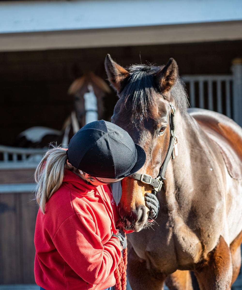 Equine Student On Yard