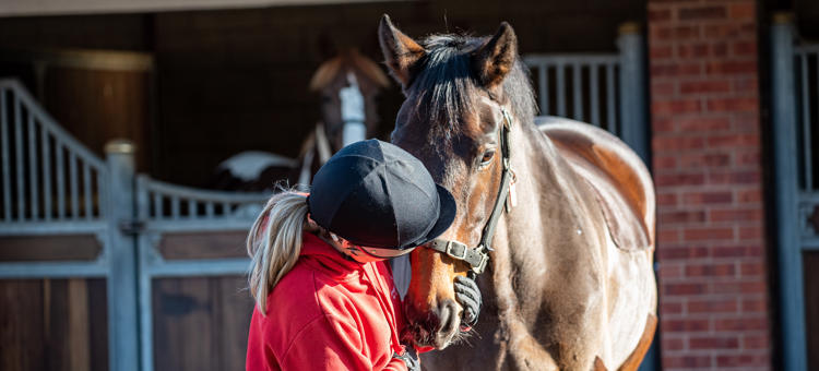 Equine Student On Yard